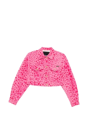 Just Cavalli button animal-print jacket - Pink