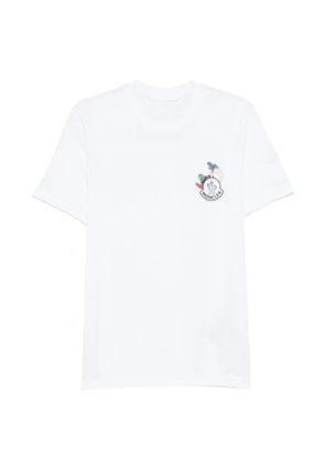 Moncler cartoon logo graphic T-shirt - White