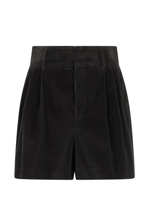 Valentino Garavani corduroy pleated shorts - Black