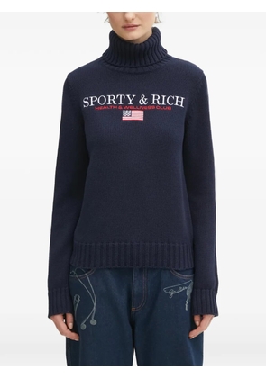 Sporty & Rich turtleneck sweater - Blue