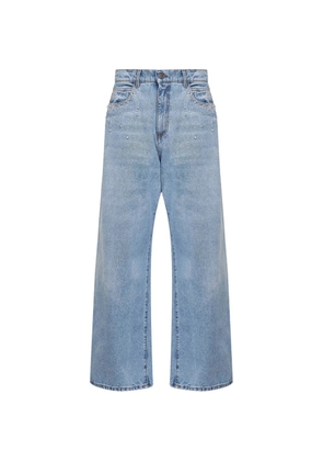 Giuseppe Di Morabito crystal-appliqué jeans - Blue