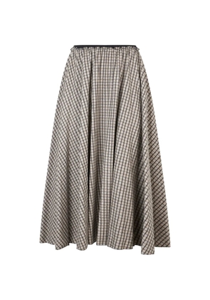 Valentino Garavani check midi skirt - Neutrals