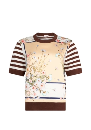 LIU JO printed twill top - Neutrals