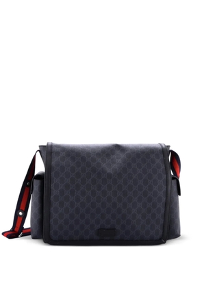 Gucci Pre-Owned Web Strap Diaper Bag GG Coated Canvas Small crossbody bag - Black