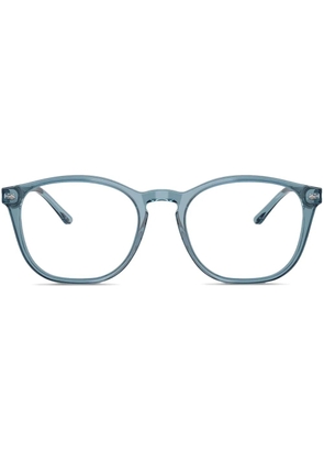 Giorgio Armani logo-print glasses - Blue