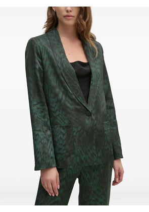 La Petite Française Vaporeuse printed blazer - Green