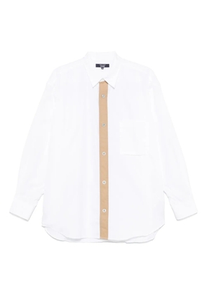 Comme des Garçons Homme contrasting-trim shirt - White