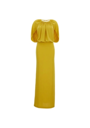 DES PHEMMES draped maxi dress - Yellow