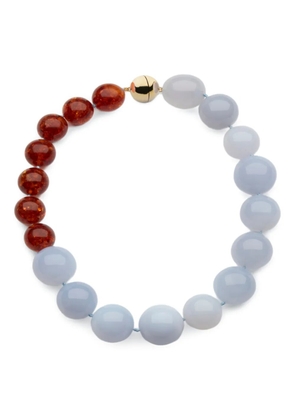 Luminous 27 Bolas Duo chalcedony necklace - Orange