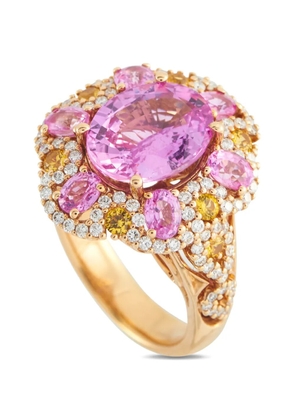 LB Exclusive diamond and sapphire embellished ring - Pink