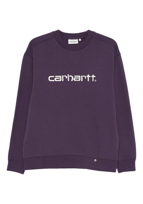 Carhartt WIP embroidered-logo sweatshirt - Purple