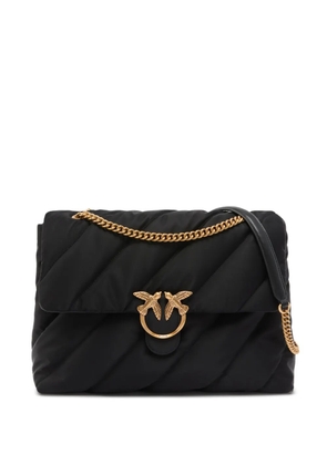 PINKO quilted bird-appliqué cross body bag - Black
