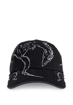 ROA Ryli embroidered cap - Black
