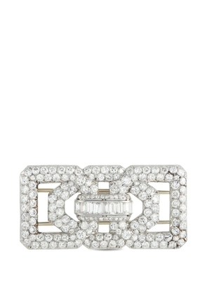 LB Exclusive diamond embellished brooch - Silver