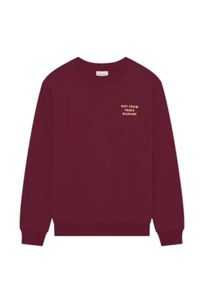 Drôle De Monsieur logo-print sweatshirt - Red