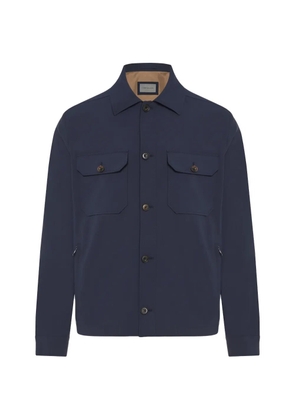 Corneliani buttoned flap-pocket jacket - Blue