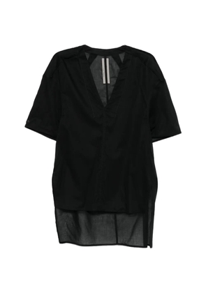 Rick Owens Island V-neck short-sleeve top - Black