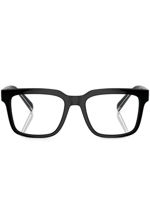 Dolce & Gabbana Eyewear logo-print square-frame glasses - Black