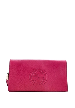 Gucci Pre-Owned Soho Leather clutch bag - Pink