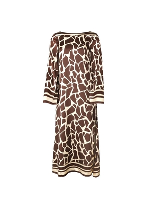 Faithfull the Brand Orsino long-sleeve maxi dress - Brown
