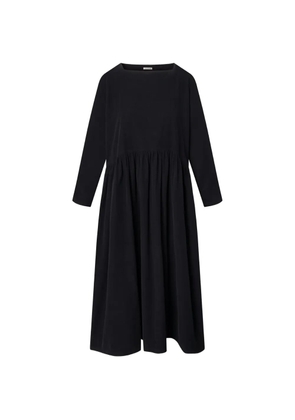 Black Crane ruffled midi dress - Blue