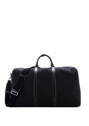 Gucci Pre-Owned Duffle Bag Jumbo GG Embossed Leather Large travel bag - Black