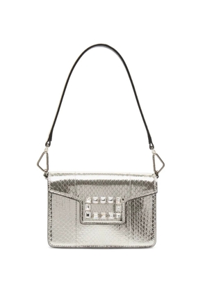 Lancel crystal-detail shoulder bag - Silver