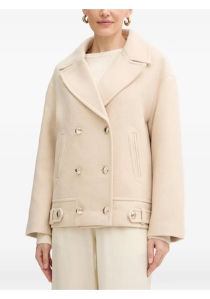 Morgan double-breasted coat - Neutrals