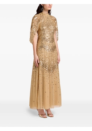 Needle & Thread sequin-embellished midi dress - Neutrals