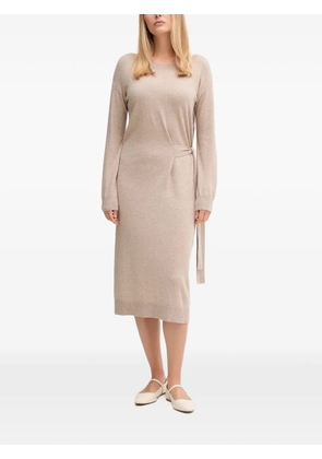Gaudi tie-waist midi dress - Neutrals