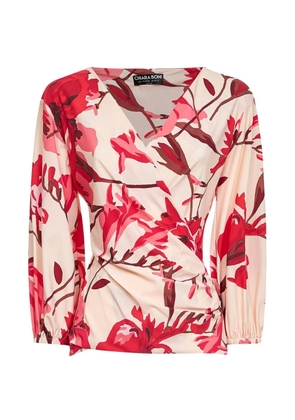 CHIARA BONI La Petite Robe floral-print blouse - Neutrals