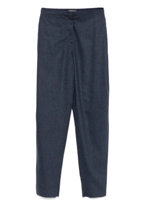 Emporio Armani mélange-effect trousers - Blue