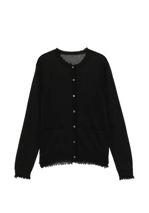 JNBY scalloped-hem cardigan - Black
