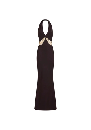 CHIARA BONI La Petite Robe halterneck maxi dress - Brown