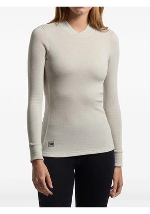 Rewoolution Norma waffle-texture performance top - Neutrals