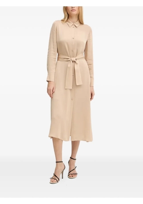 Armani Exchange belted shirt dress - Neutrals