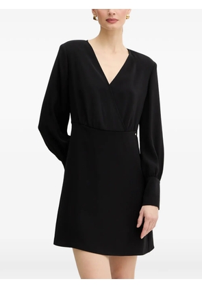 Armani Exchange V-neck mini dress - Black