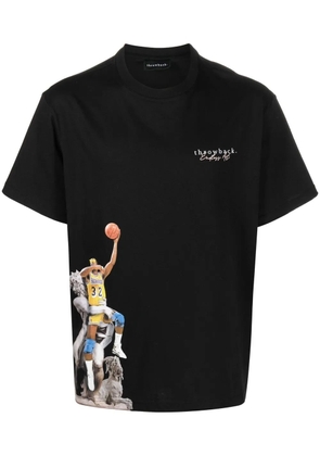 Throwback. graphic-print T-shirt - Black