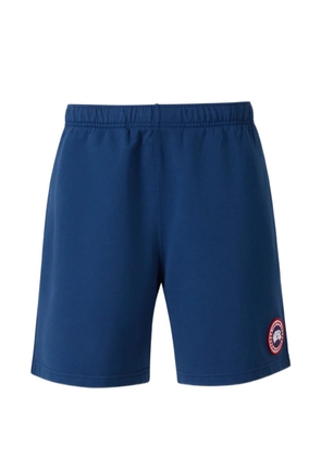Canada Goose elasticated-waistband logo shorts - Blue