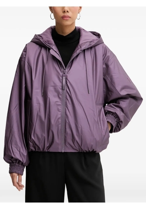Rains hooded zip-fastening jacket - Purple