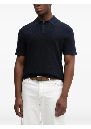 Michael Kors ribbed-knit polo shirt - Blue