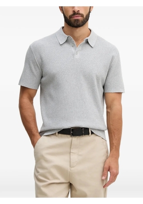 Michael Kors ribbed-knit polo shirt - Grey