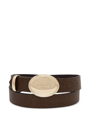 TWINSET oval-buckle belt - Brown