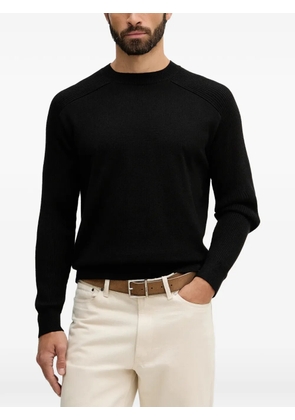 Armani Exchange ribbed crew-neck sweater - Black