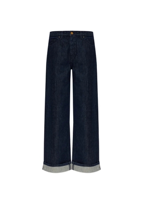 Moncler cuffed trousers - Blue