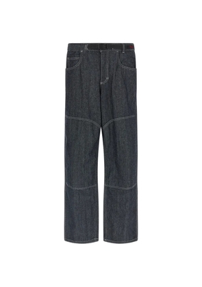 Gramicci double-knee belt jeans - Blue