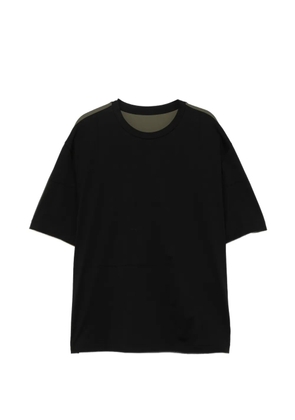CROQUIS two-tone panelled T-shirt - Black