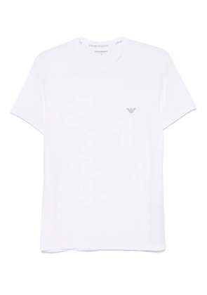 Emporio Armani logo-embroidered T-shirt - White