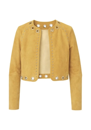 Zut studded suede jacket - Yellow