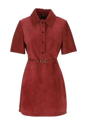 Gucci belted mini dress - Red